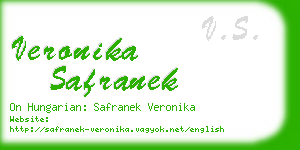 veronika safranek business card